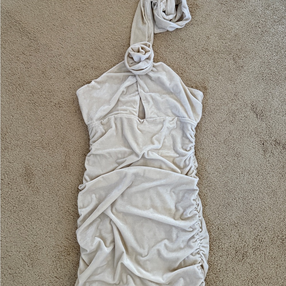 Bardot Cream One Shoulder Dress